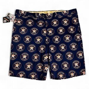NWT Houston Astros Loudmouth Poly Solid StretchTech Shorts Sz 44 Waist